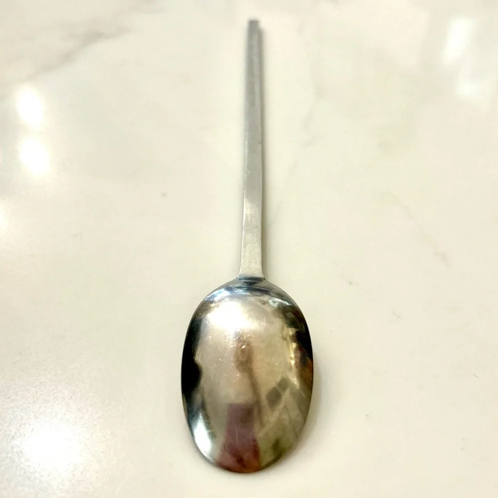 Set of 4 MCM Dansk Designs LTD Ingot Vintage Stainless Steel Iced Tea Spoons